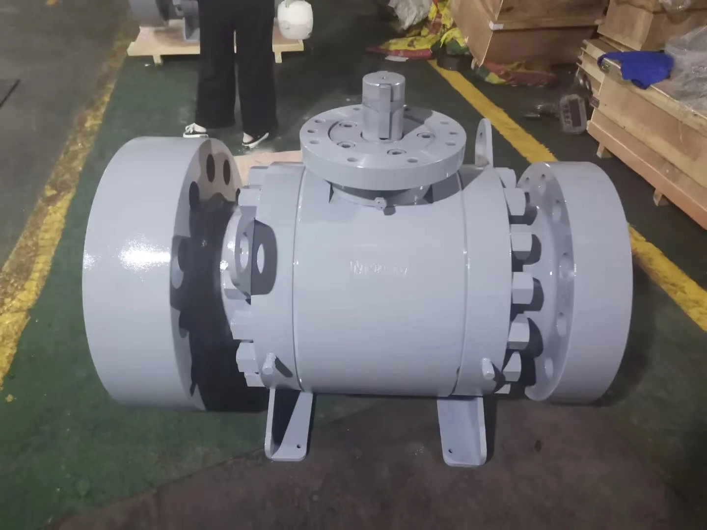 Шаровой кран Trunnion шаровой с магистралью api 6D магистральным управлением потоком газа общий