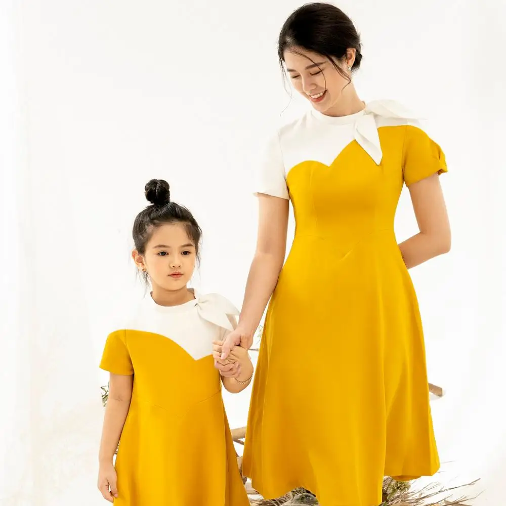 Best Autumn Fashion Family Clothes Mother And Daughter Clothing Dress Mommy And Me Matching Outfits