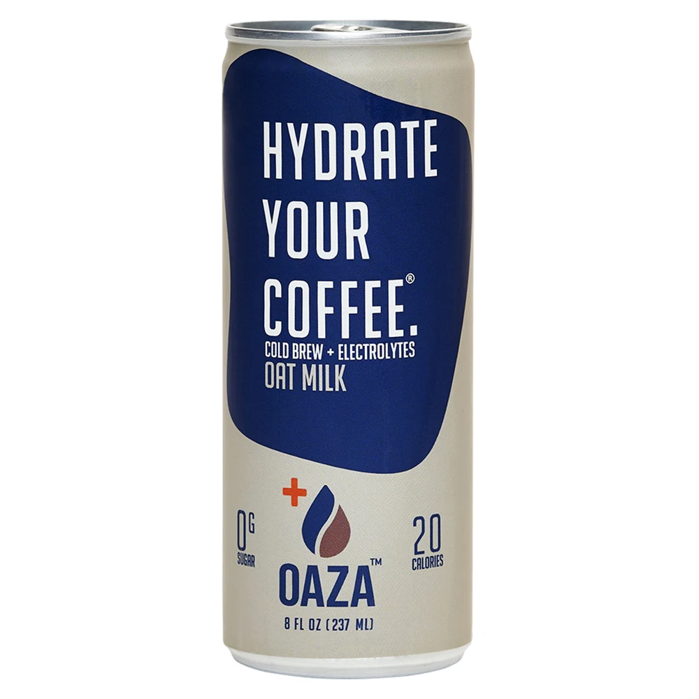 OAZA High Performance Cold Brew Hydrate Your Coffee Ready to Drink (Oat) 8 Fl Oz Pack of 12