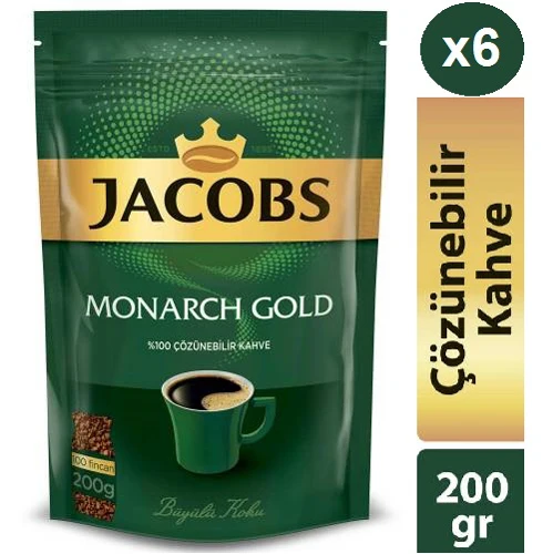 Jacobs Monarch Gold 200 г Ecopack растворимый