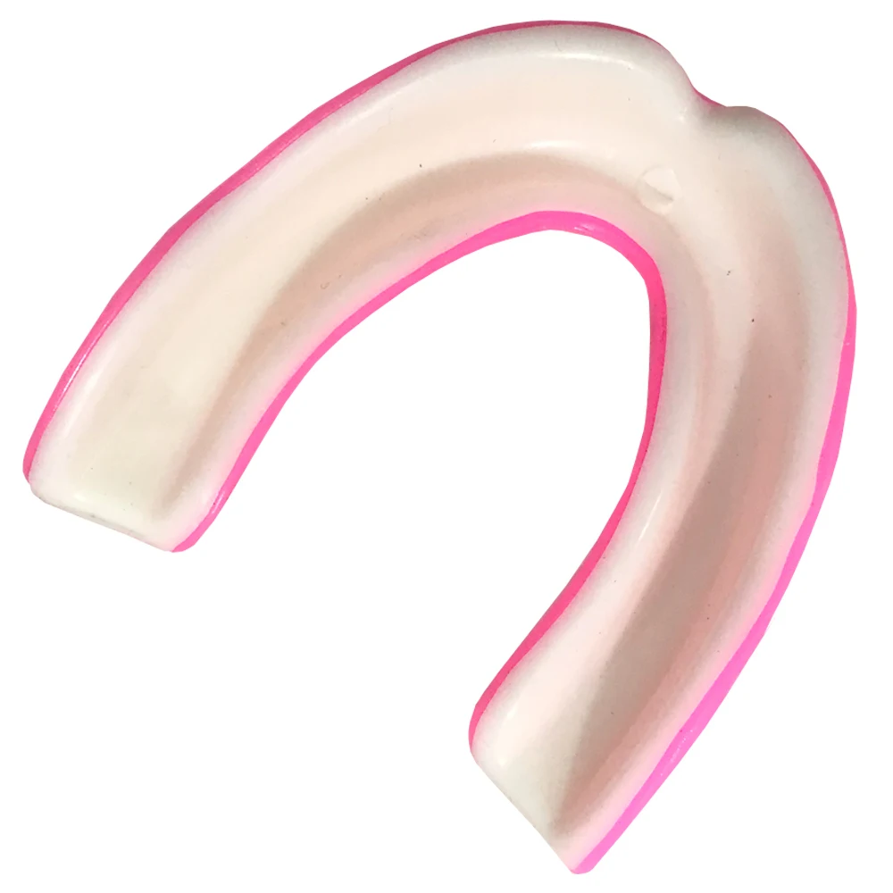 
Custom Color Logo Boxing Mouth Guard Pink White American football mouth guard 