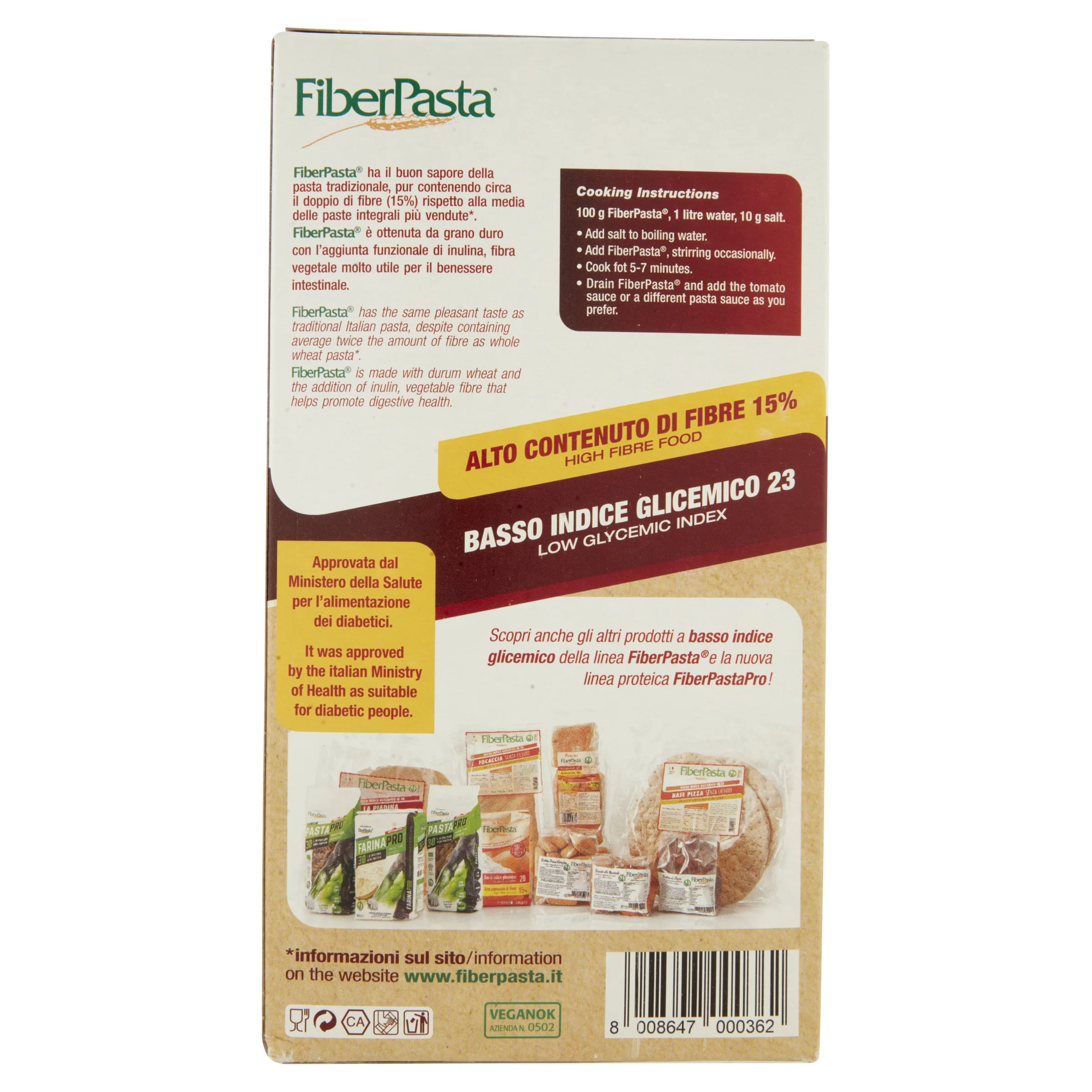 HEALTHY PASTA FUSILLI 250g - ITALIAN PRODUCTION WITH LOW GLYCEMIC INDEX  AND LOW NICKEL - HIGH FIBRE - PASTA WITH BENEFITS