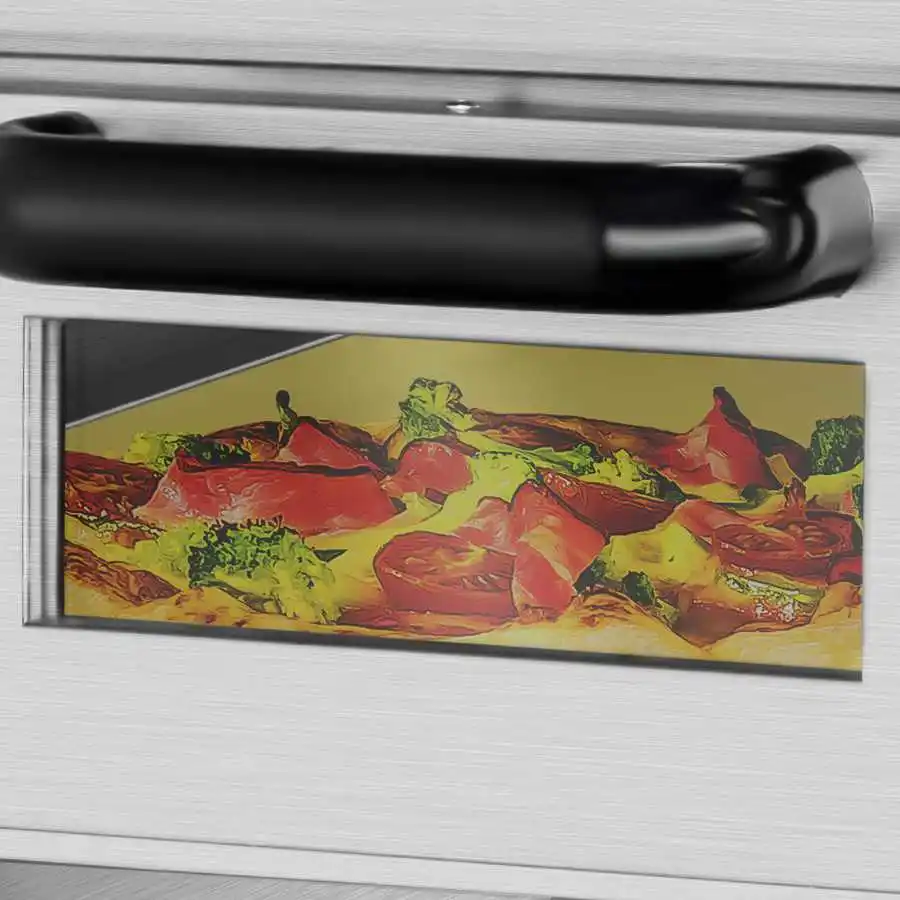 Baked Pizza Maker Counter Top Electric Pizza Oven Commercial Double Layers Stainless Steel for Outdoor Indoor Glass Forno Single