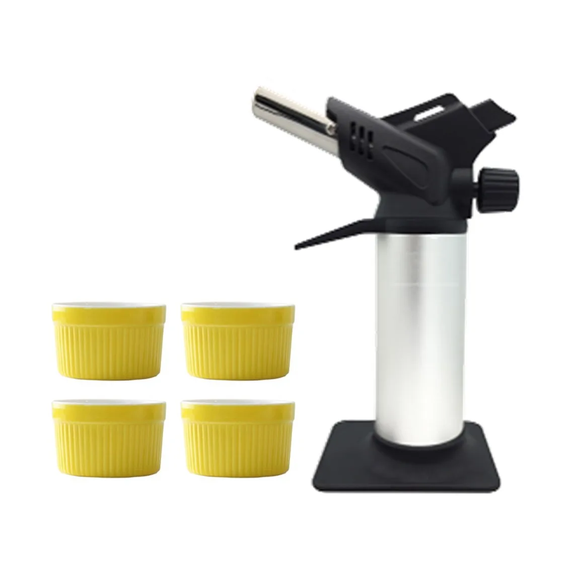 
Confectionery Gas Hand Torch With Color Ramekins 