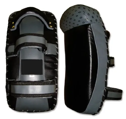 Professional boxing maker kick genuine leather kicking punch pad muay thai foot target combat focus boxing pads kick pad custom