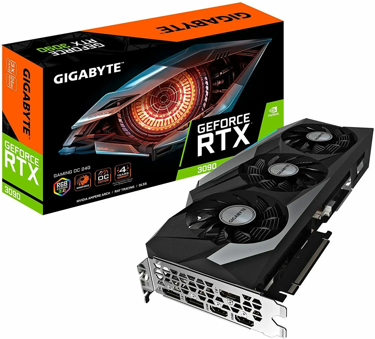 
WLEE Original GIGA_BYTE GeForce RTX 3090 GAMING X TRIO 24G Graphics Card 