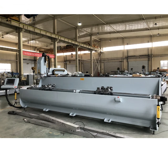 SKX-CNC-4000 Aluminum Profile CNC Milling Machine 3+1 Axis, worktable rotate by servo motor