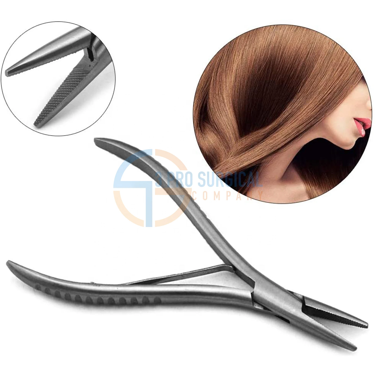 3 Pro плоские плоскогубцы для наращивания волос из нержавеющей стали Многофункциональные инструменты