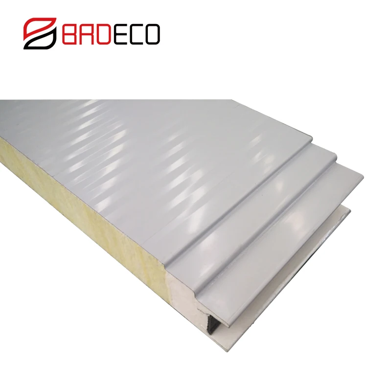 BRD малайзийская фабрика 50 мм металлическая стеклянная вата изоляционная сэндвич-панель