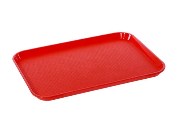 Factory hot sales premium rectangular plastic serving tray for fastfood service, hotel, restaurant, coffee, bar, beer, etc
