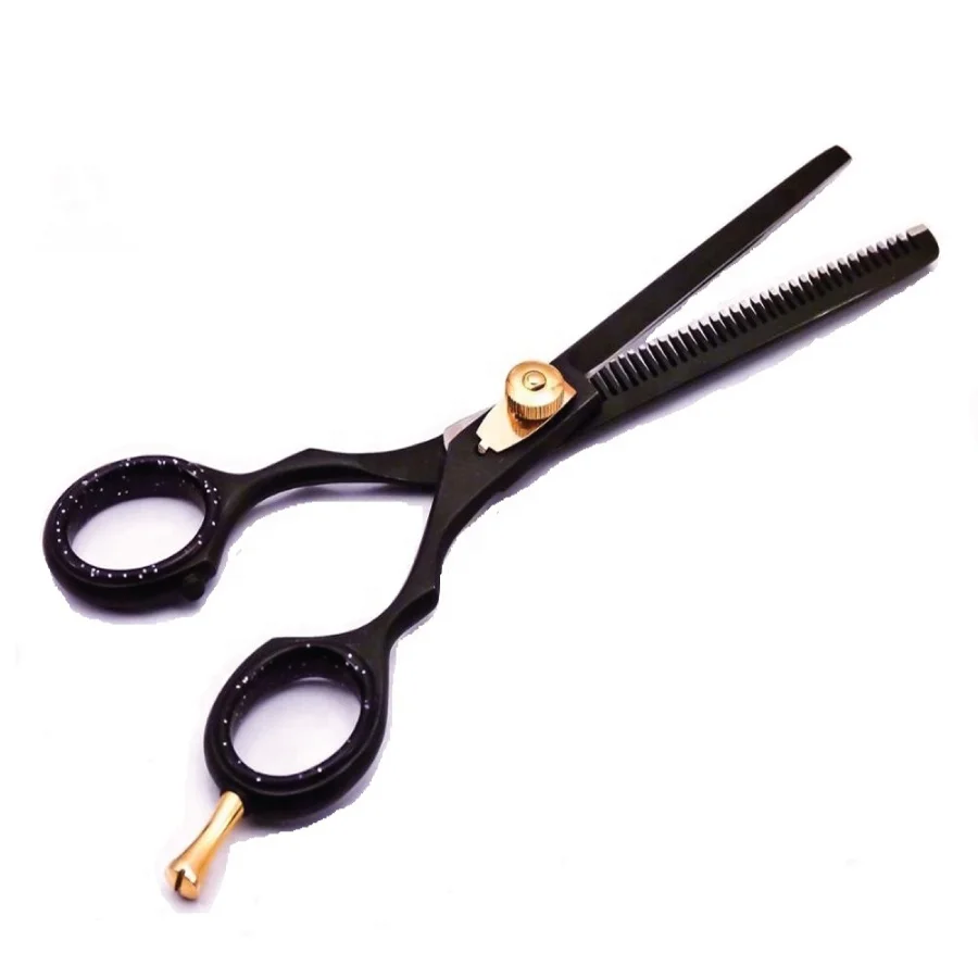 Beauty Professional Hair Cutting | Black Hairdressing Scissors 32 Teeth Tail | Hair Thinning Scissors Trimming Barber Shears