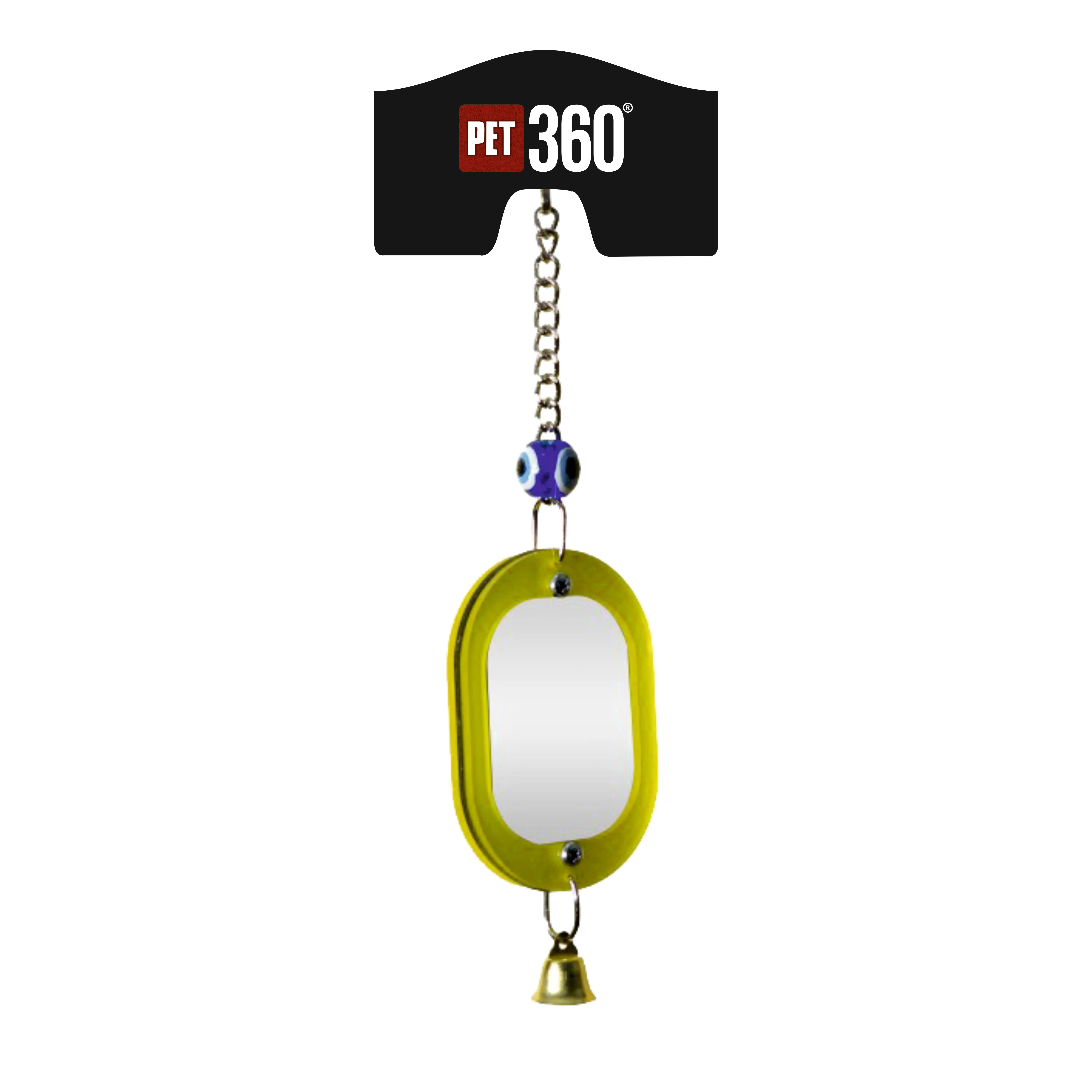 Interactive Playful Pet Toy - Pet Bird Toy Acrylic Framed Mirror Medium 6 PCS Wholesale Pet Toys Accessories Supplies Turkey