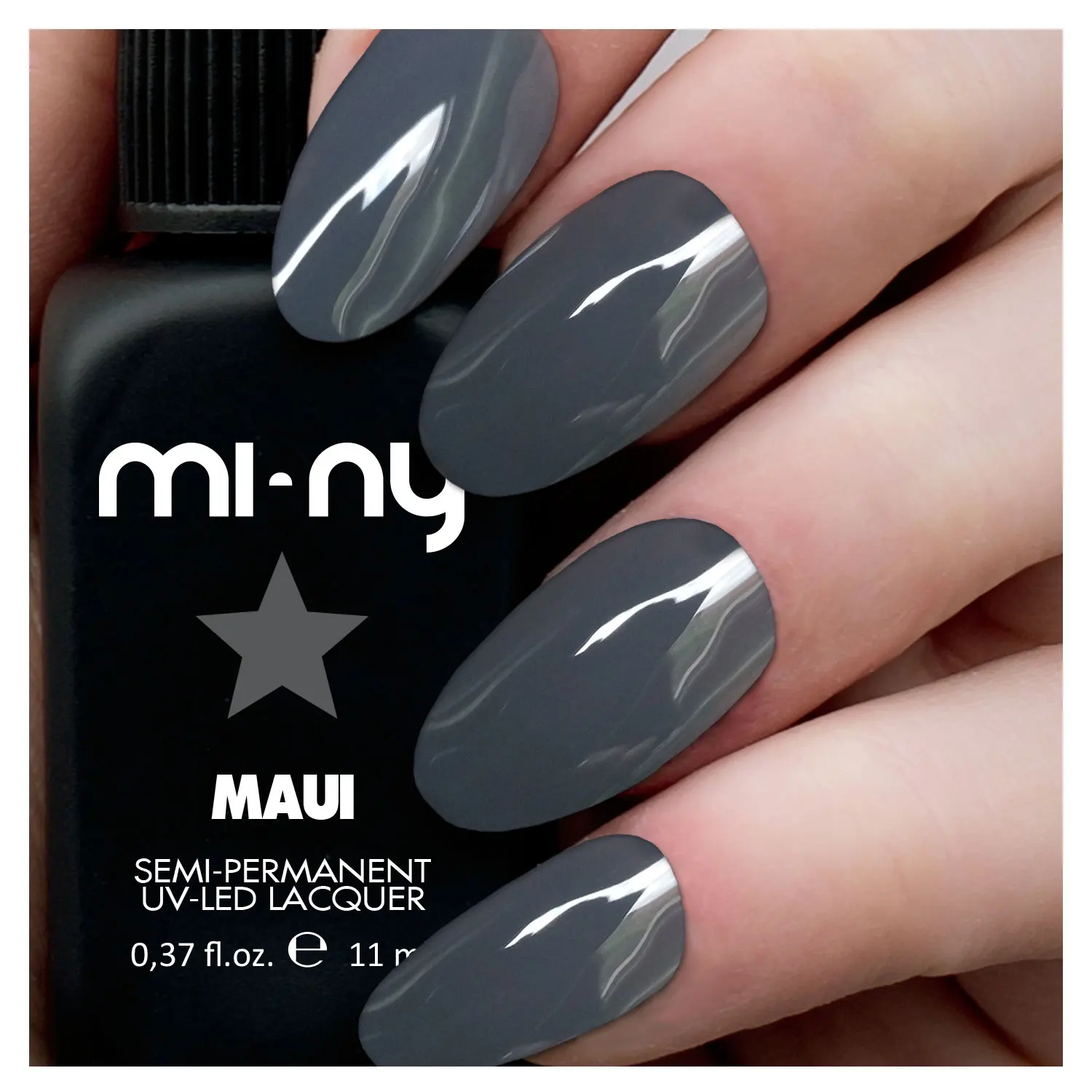 HIGH QUALITY ITALIAN MOOD LONG LASTING GEL NAIL POLISH EXTRA GLOSSY FINISH 8 FREE FORMULATION COLOR NAME:  MAUI SIZE: 11 ML