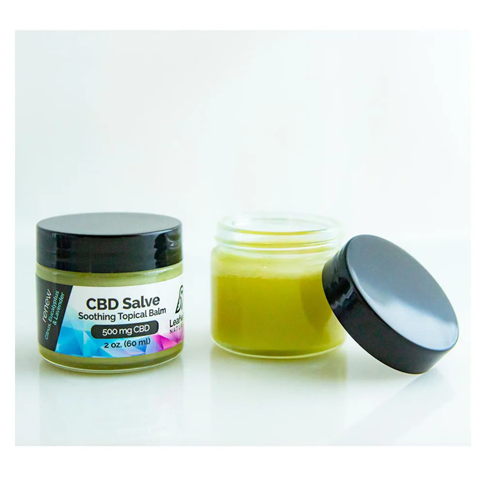 Освежающий и успокаивающий местный бальзам Leafwize Naturals CBD, 500 мг, полностью натуральный, облегчающий боль