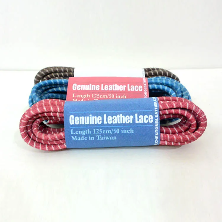 Free sample Premium Stripe Round Shoe Laces For All types Sneakers