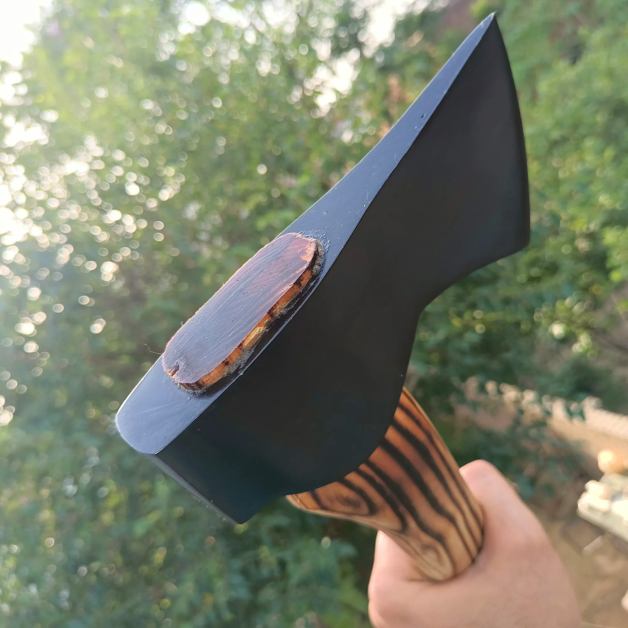 Топор викингов из углеродистой стали ручной работы на заказ Медный топор для выживания с деревянной ручкой оптовая продажа подарок