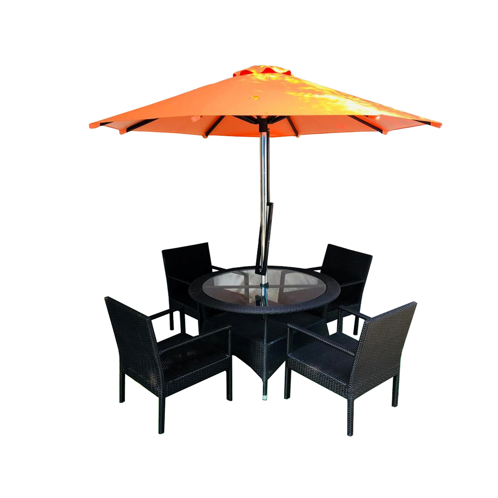 double deck outdoor umbrellas modern style stainless steel patio sun umbrellas with handle patio garden furniture