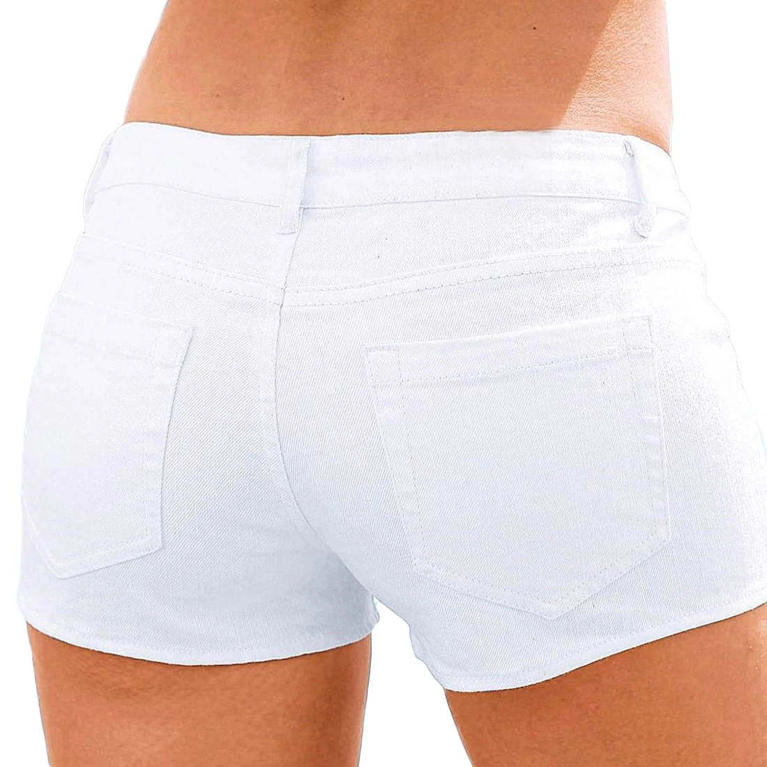 2023ROUSE SPORTS NEW ARRIVAL Women Mini Jeans Denim Shorts Hot Pants Low Waisted Solid Jeans