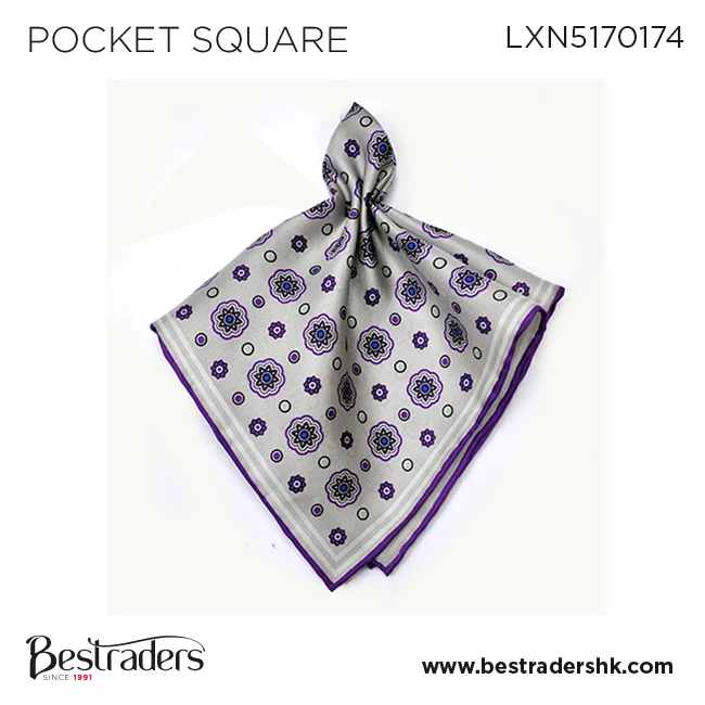 Customized Design Wholesale Selling Top Notch Quality 100% Silk Jacquard Pocket Squares Handkerchief for Men