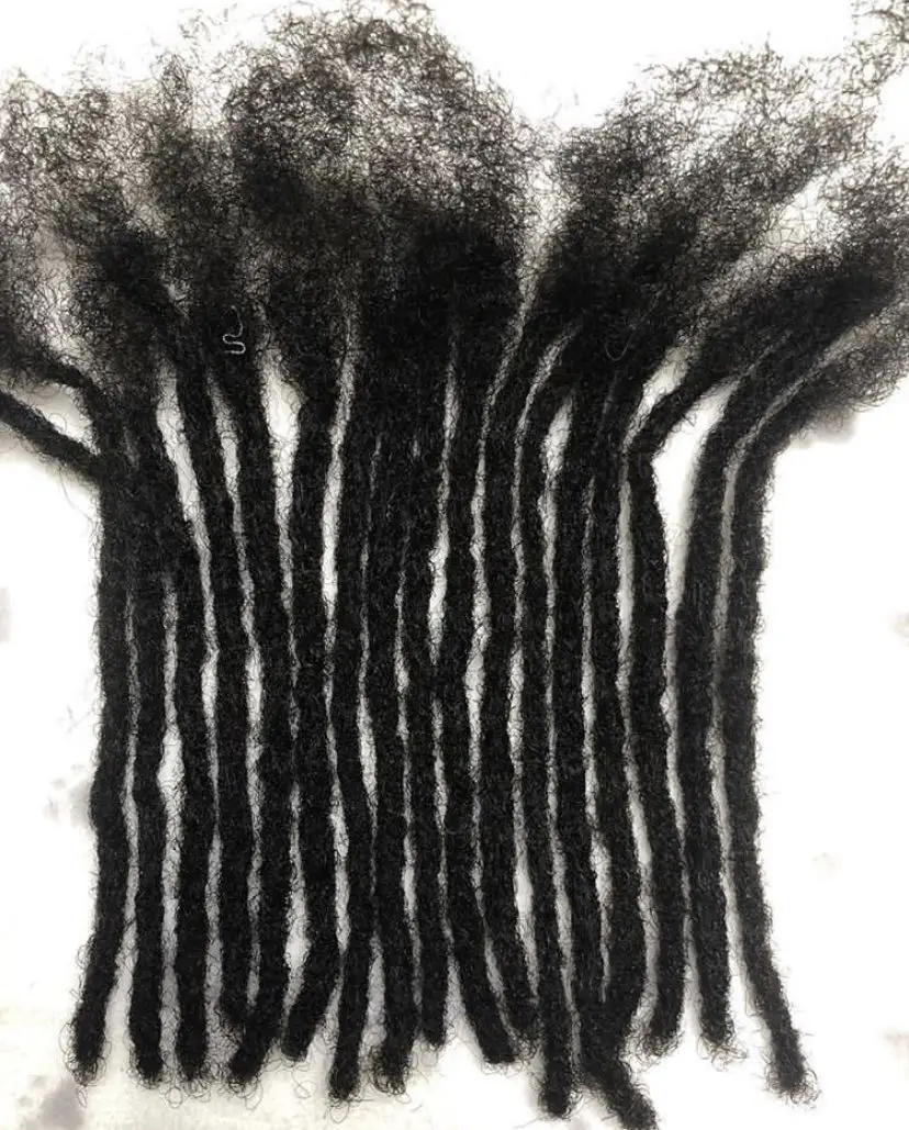 Yotchoi Hair 100% Human Hair Dreadlocks Extensions ,Afro Kinky Bulk Human Hair Handmade Dreadlocks For Black Woman