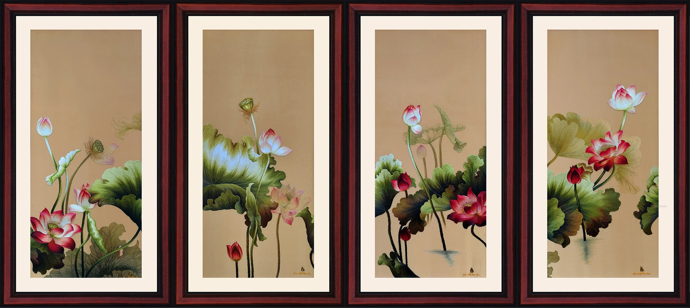 Летние ароматы для вышивки с использованием вьетнамской традиционной технологии ручной