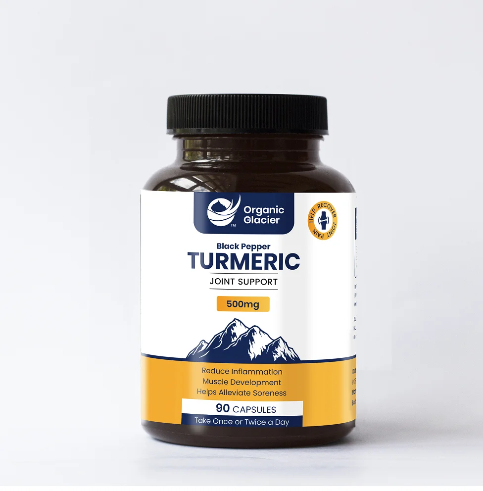 Herbal Organic Glacier Presents Turmeric and Black Pepper Wholesale Bulk Capsules Acts As Anti Inflammatory And Antioxidant