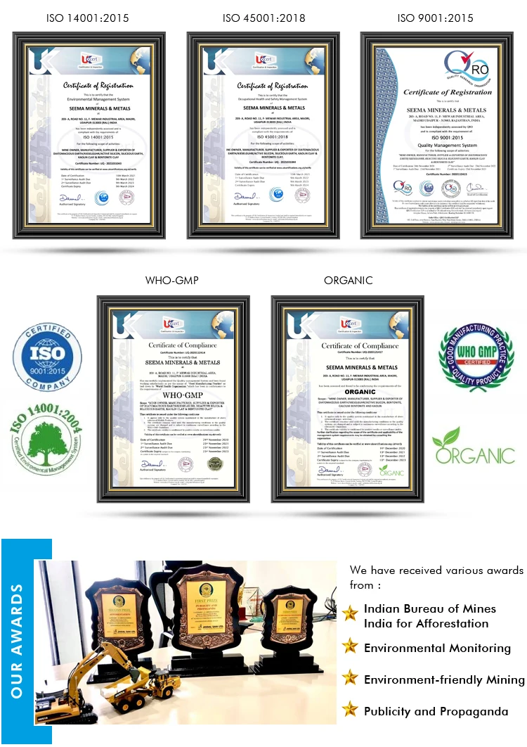 Direct Factory Supply 100% Original Diatomite Powder for insulation in Battery Coke Oven