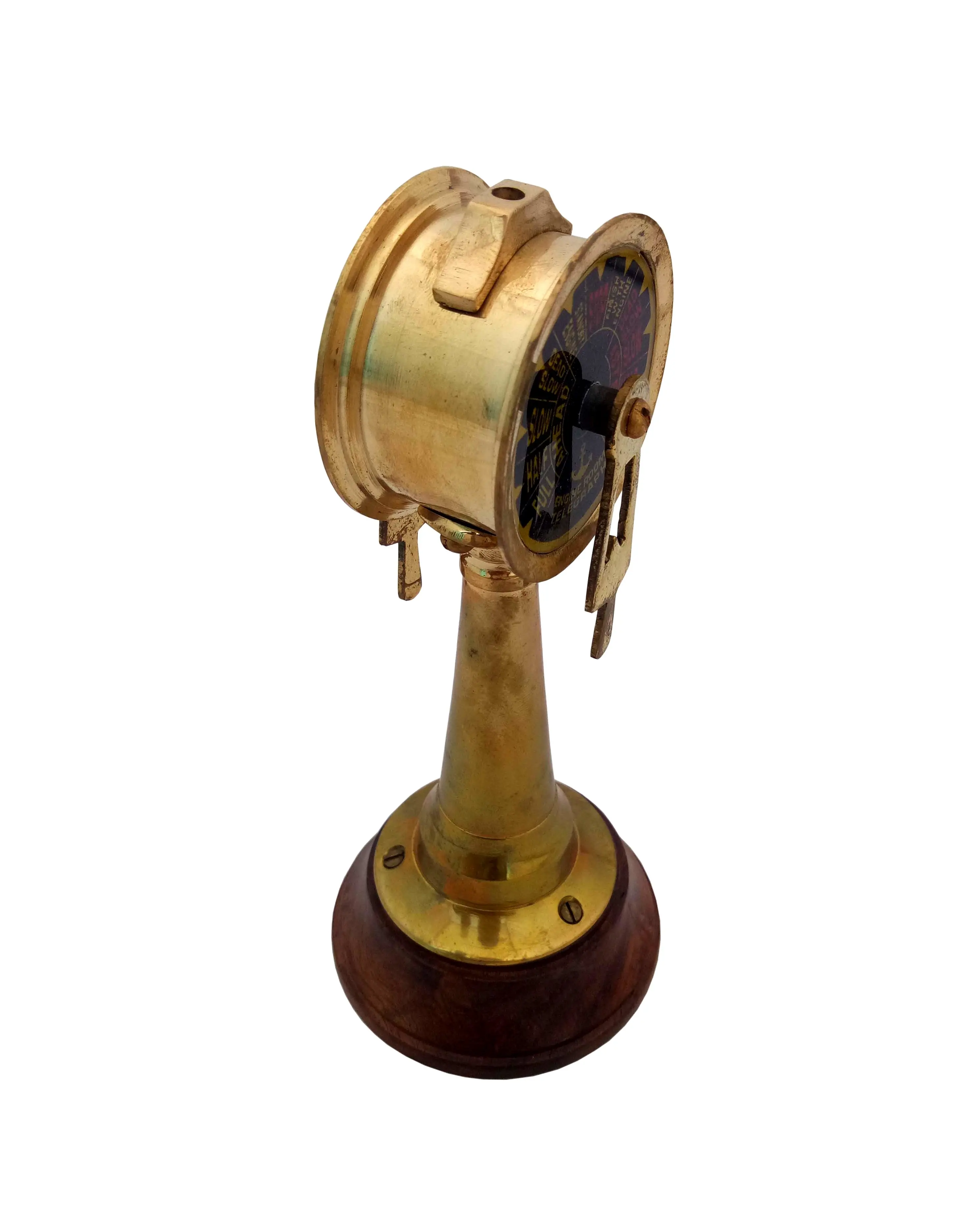 6.5 Inch Brass Vintage Ship Engine Telegraph Nautical Decorative Telegraph Made Customized Telegraph Standard Brass USA 1 Pc T/T