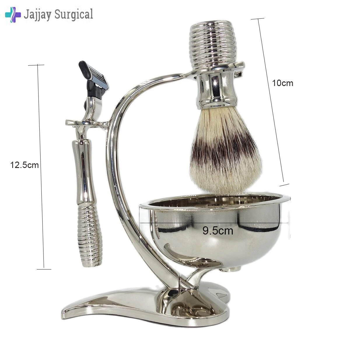 Wholesale Nylon Hair Brush Stainless Steel Shaving Bowl And Brush