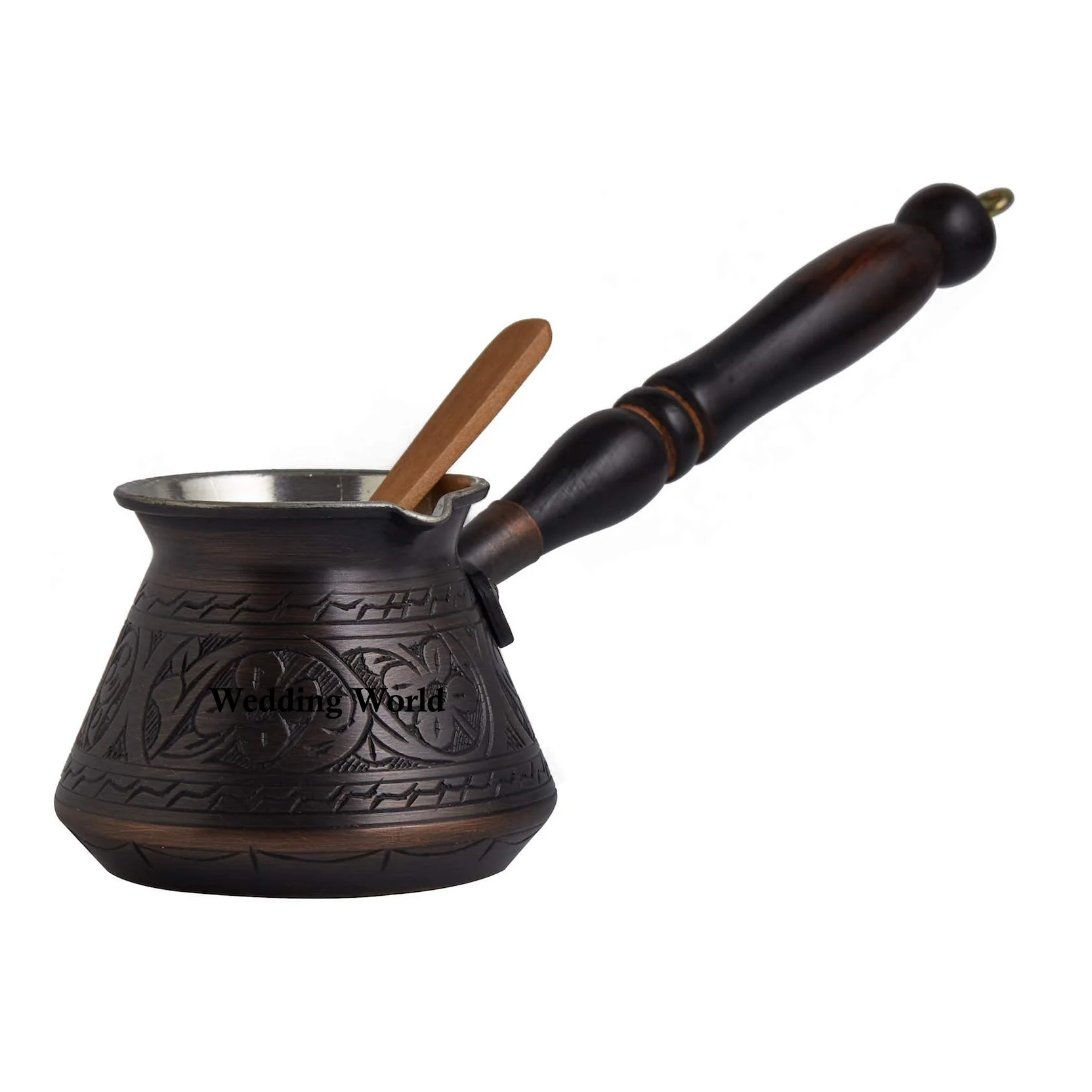 Turkish Coffee Pot Premium Quality Handmade Wholesale Luxury Teapot Customized Design Hotel Ware Copper Tea Maker