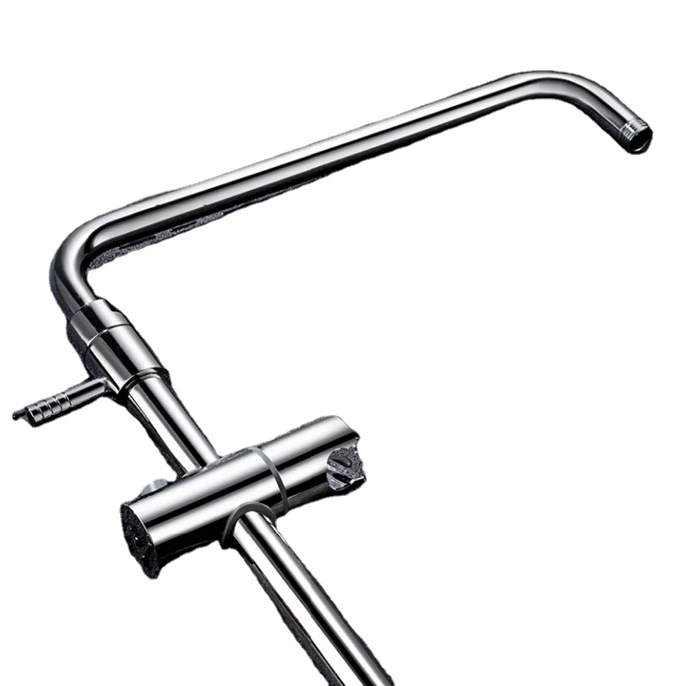 Душевая труба из латуни и нержавеющей стали с держателем для душа, душевая колонка