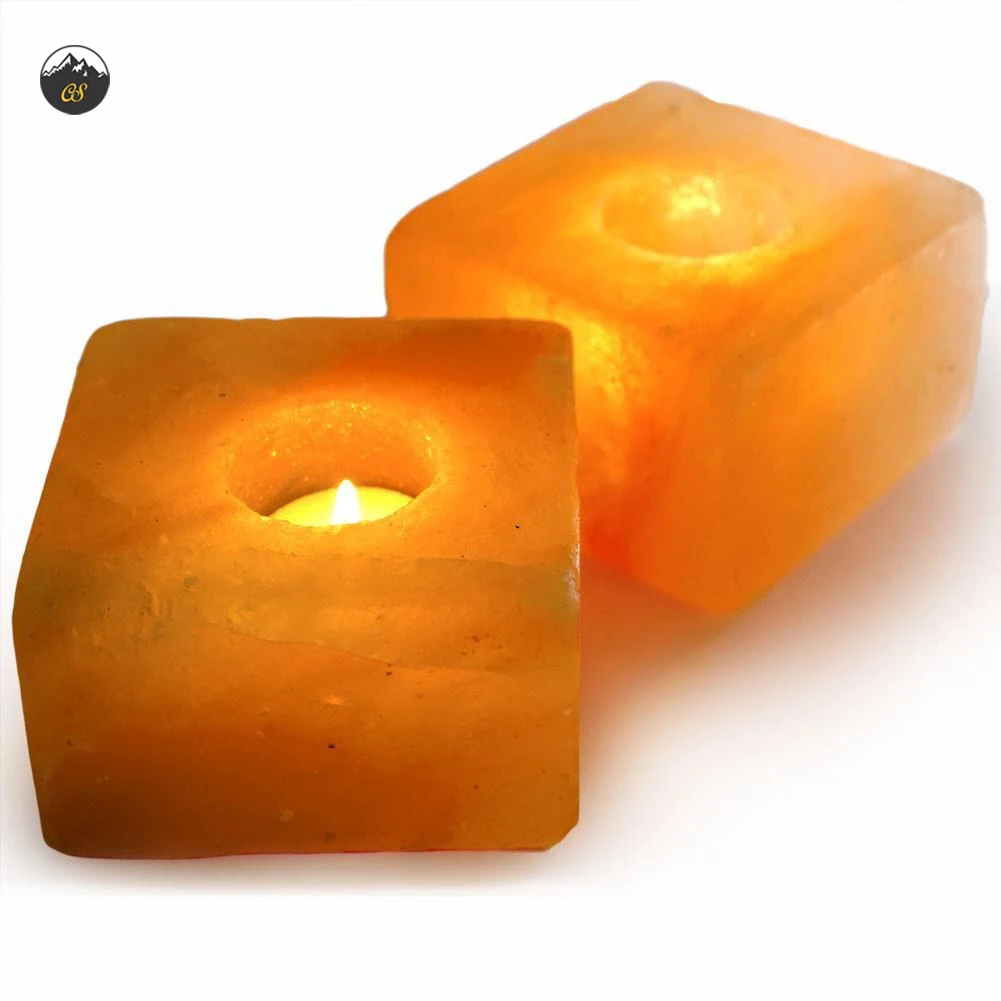 Подсвечник из гималайской соли подсвечник гималайского соляного чая органического материала имитация под старину