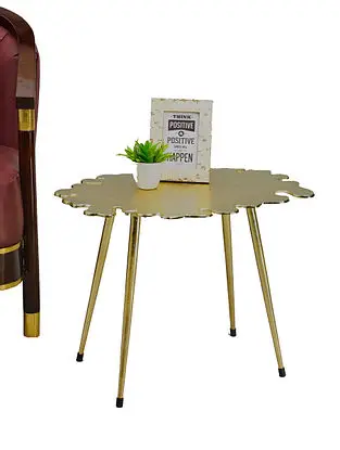 Золотая окрашенная отделка домашний декор стол для отеля и улицы цветной металлический дизайн декоративная мебель