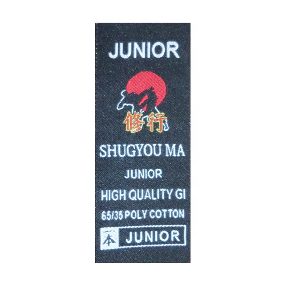 Этикетки для одежды нового дизайна тканые этикетки с красным фоном