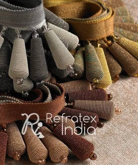 Designer Tassel Fringe Bulk Supplier And Manufacture By Refratex India Made in India for Best Quality And Low Price