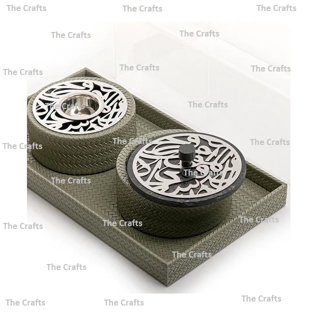 Antique Design Wooden Oil Burner With Sweets Box And Tray Premium Quality Home And Hotel Fragrance Mabkhars