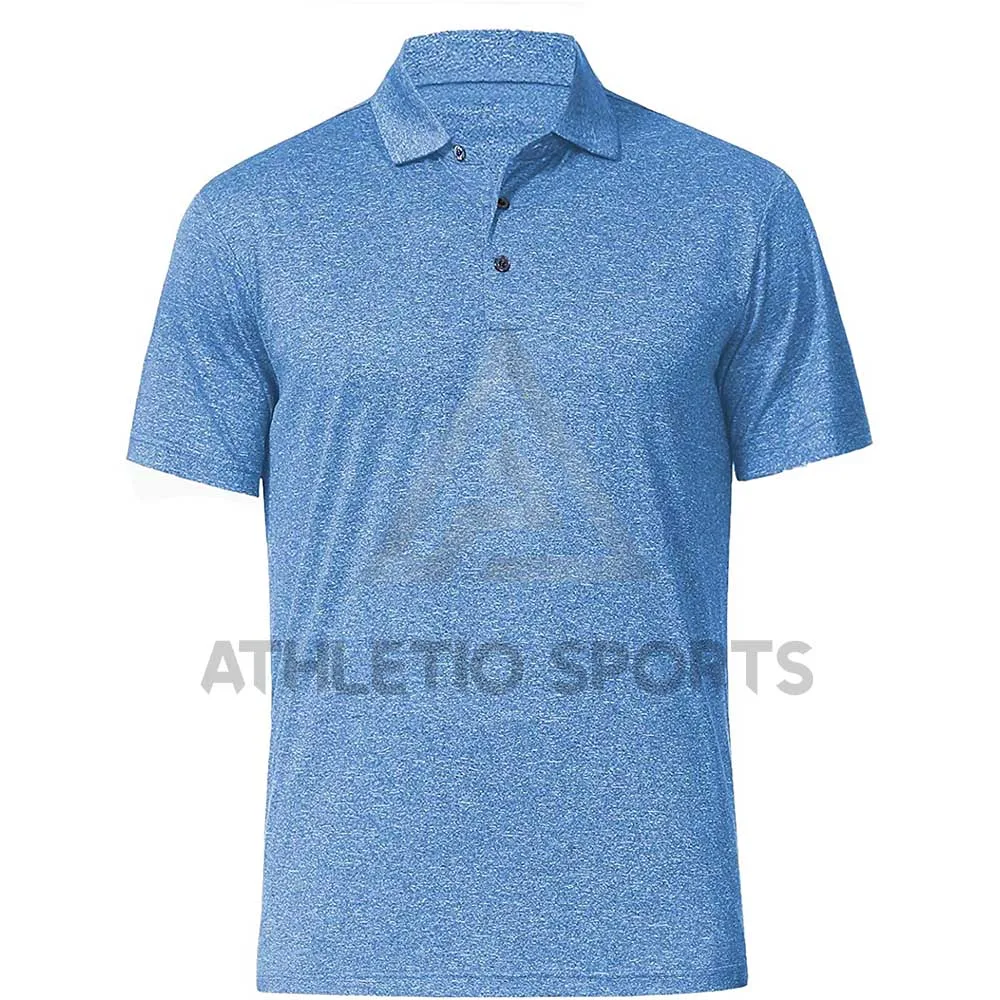 
OEM Sublimated Logo Short Sleeve Golf T Shirt 95% Cotton 5% Spandex-blend Mens Custom Polo Shirt 