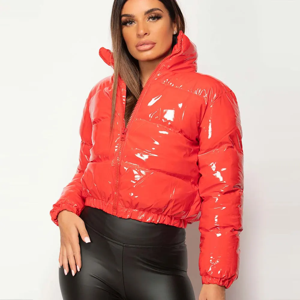 Best Selling Warm Winter Women Hooded Shiny Bubble Puffer Down Jacket for Ladies Girls and mens