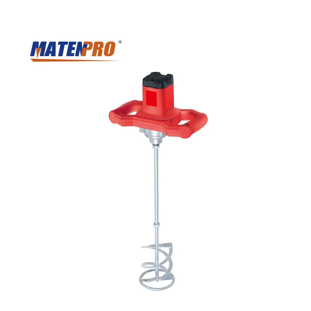
Cement Mixer Adjustable 7 Speed Handheld Electric Concrete Thinset for Mortar Grout Plaster MT-STM56 