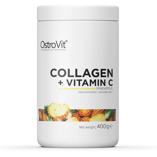 OstroVit Collagen + Vitamin C 400 g skin firmness, elasticity and tension accelerates muscle regeneration and growth