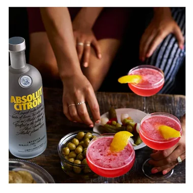 Cheap Price 12 Bottles/Carton Wheat Citron 1L 40% alc./vol Bottle for Vodka in Bulk from Sweden