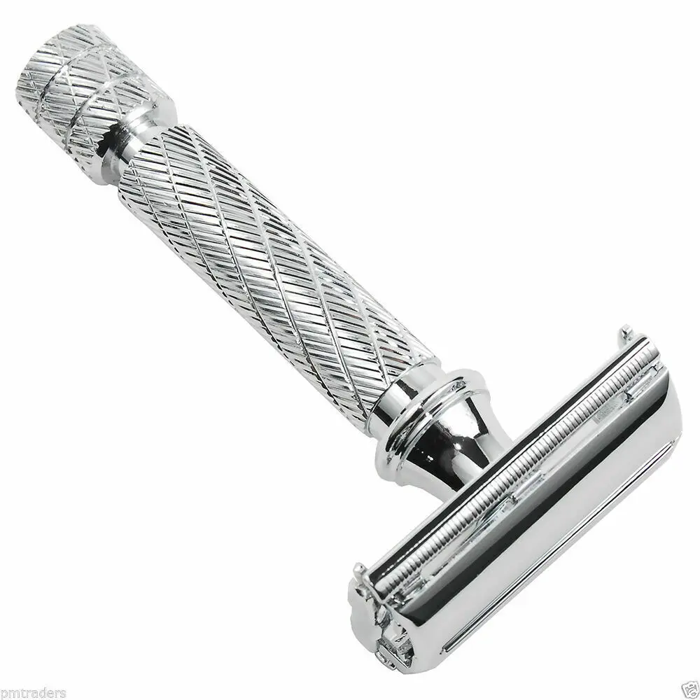 Double Edge Safety Razor Protective & Travel Case - For All Branded Razors,Genuine Leather Safety Razor Pouch
