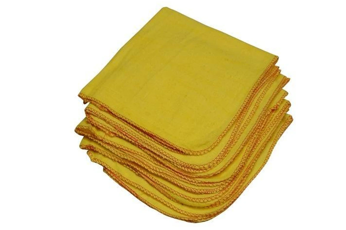 2021 высокое качество оптовая продажа изготовленная на заказ Желтая Ткань для очистки пыли 100% хлопок экспортное от Ashaz