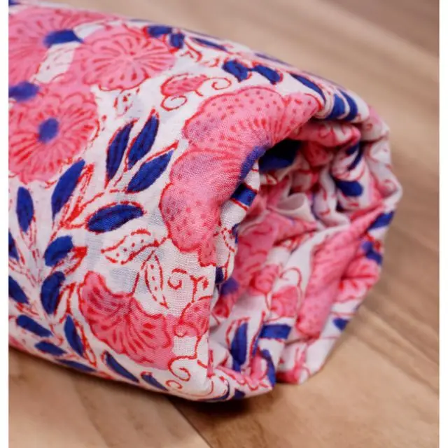 Индийский ручной блок печати из мягкой ткани ткань на дворе 100% чистый хлопок вуаль для пошива одежды шитье крафта 