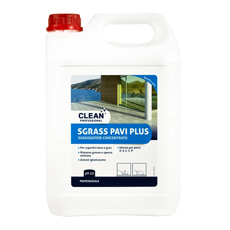 Top Quality professional Italian concentrated floors degreaser SGRASS PAVI PLUS 5 liters ready for export