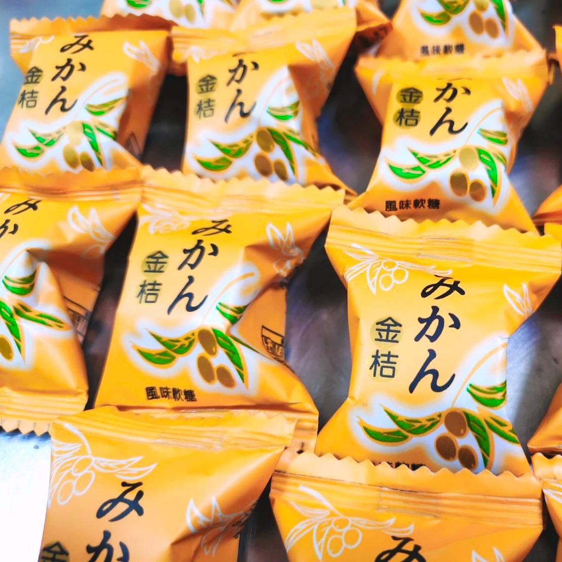 new Halal snacks orange fruit flavor soft candy sweets bulk