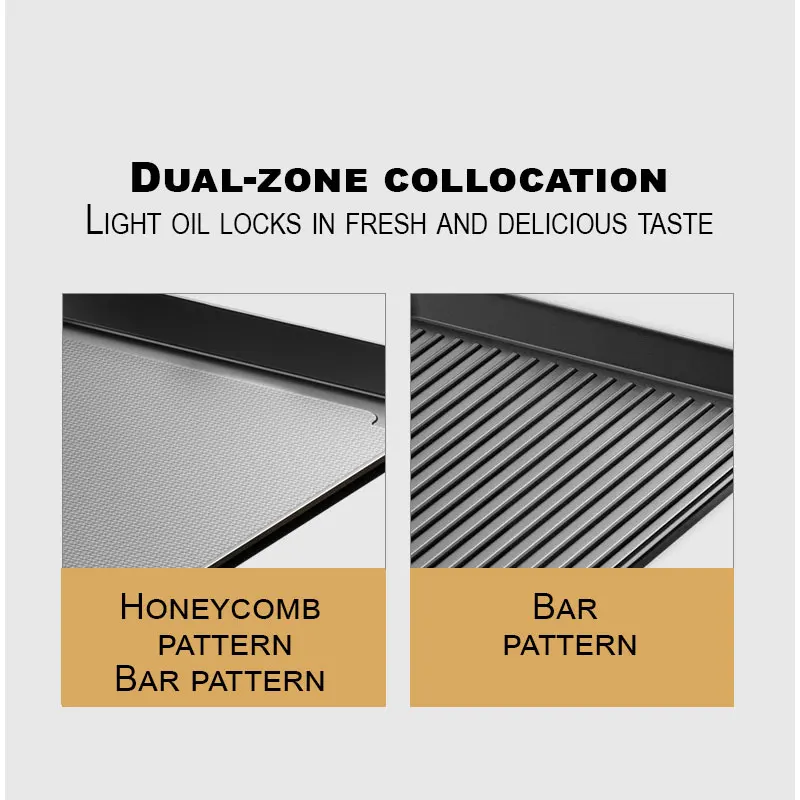 Easily Cleaned Non Stick Power Cord Korean Skewer Smokeless Indoor Table Barbecue Electric BBQ Grill