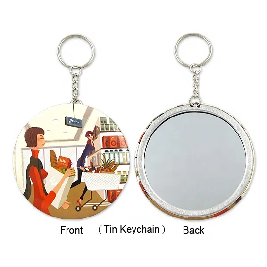 Сувенирный подарок оловянный материал зеркальный Тип брелок с индивидуальным дизайном