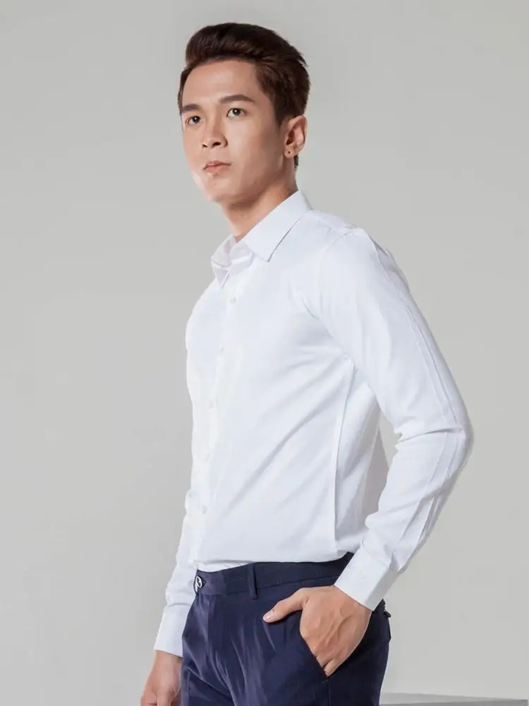  Фабрика облегающие мужские рубашки новейший дизайн сделанные во Вьетнаме 100% хлопчатобумажные на заказ летние