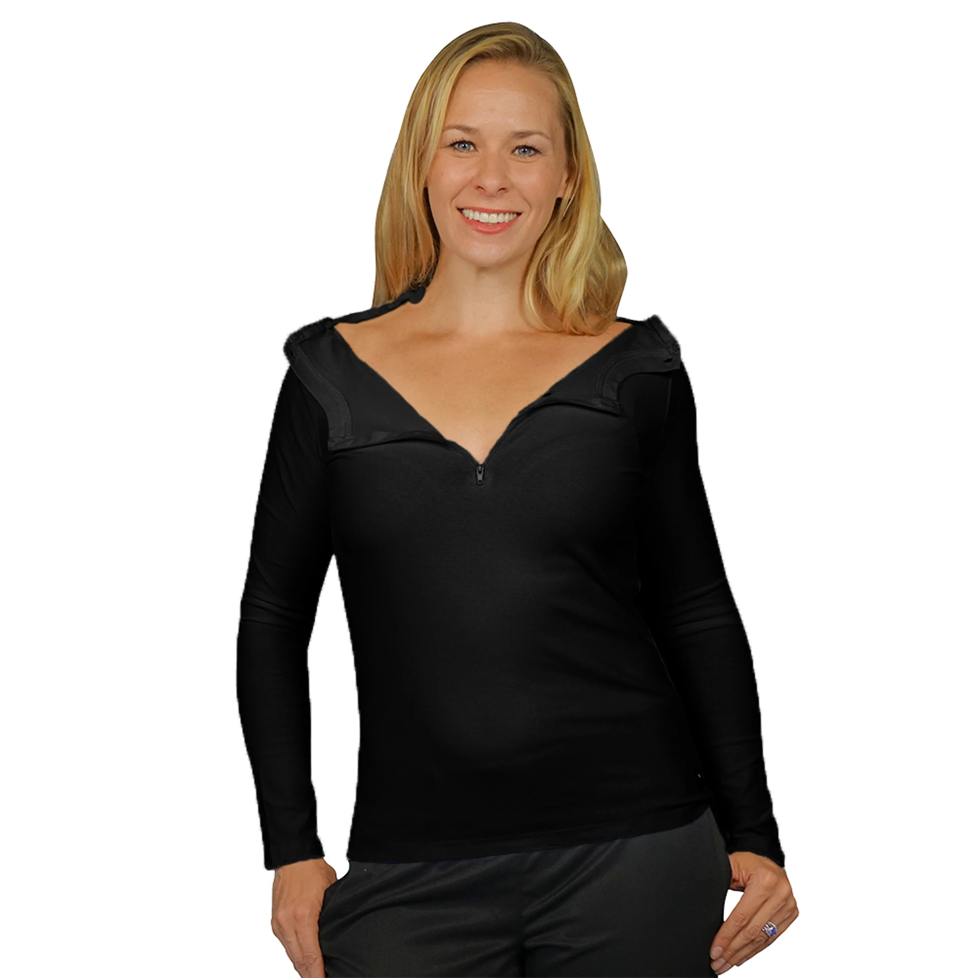 Женская хлопковая рубашка для лечения химиотерапии при диализе IV